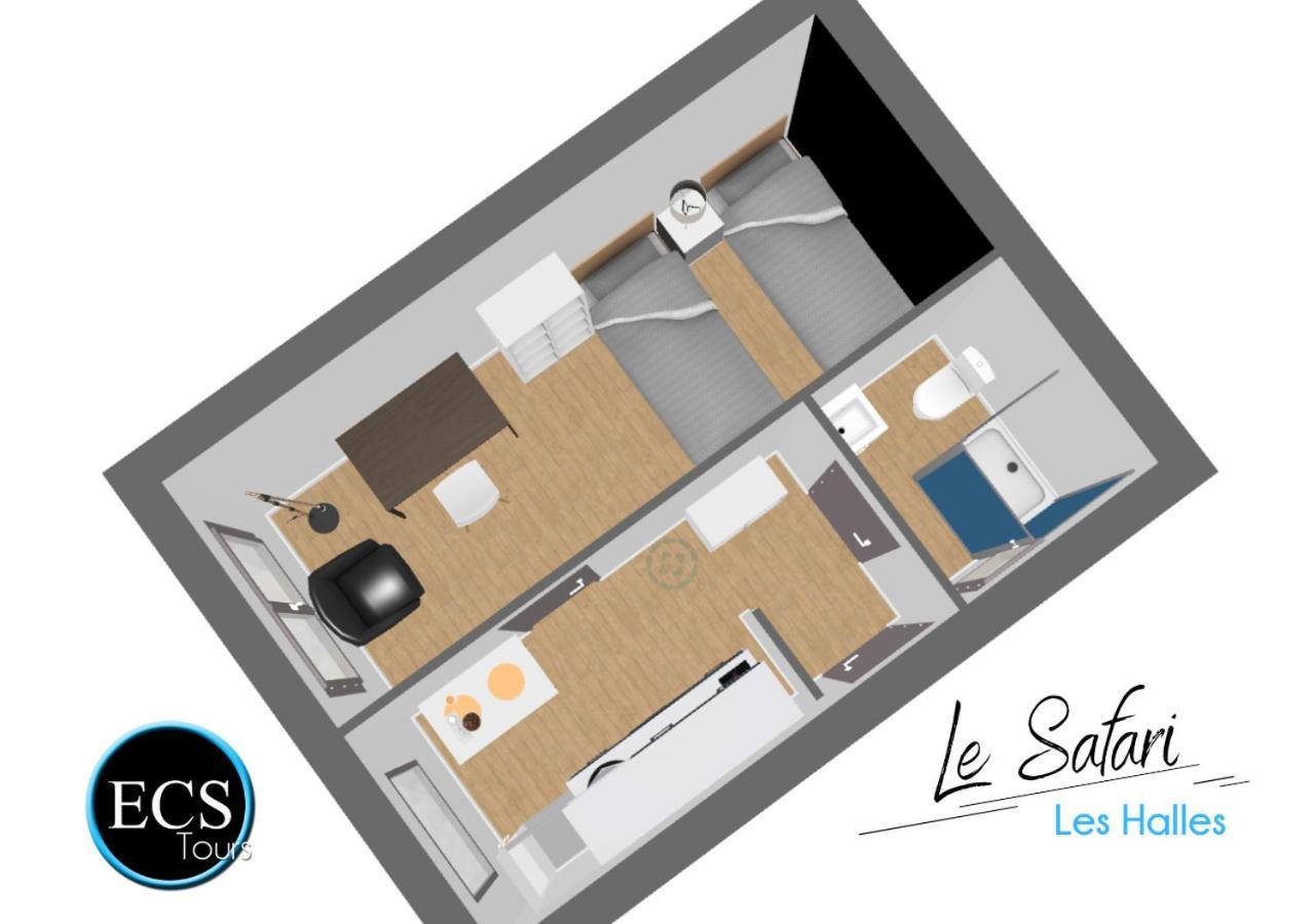 "Le Safari" - 2 Lits - Au Coeur Du Vieux Tours Daire Dış mekan fotoğraf